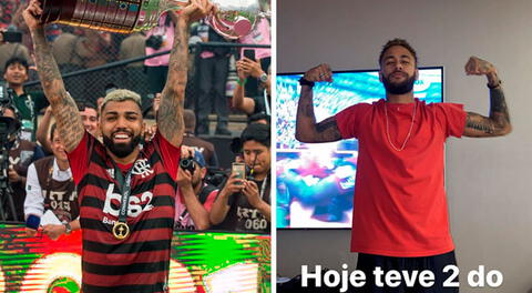 Neymar alentó a Flamengo y disfrutó el campeonato por Copa Libertadores