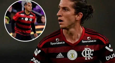 Filipe Luis reemplazó a Miguel Trauco en Flamengo