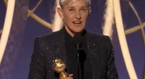 Ellen DeGeneresen recibió emocionada su estatuilla ante la ovación del público