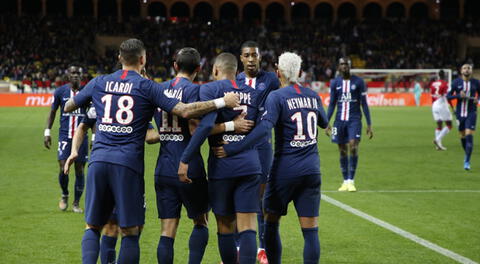 PSG y Mónaco disputaron un intenso partido en el Estadio Luis II | Foto: Paris Saint-Germain