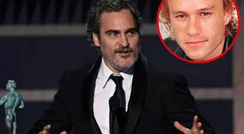 Joaquin Phoenix rinde homenaje a Heath Ledger tras ganar premio como "Mejor actor"  [FOTO Y VIDEO]
