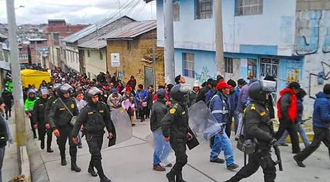 Pobladores de Cerro de Pasco protestaron por expulsión de venezolanos
