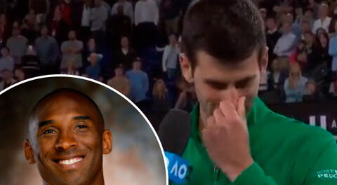 Novak Djokovic no aguantó la emoción y se quebró por la muerte de su amigo Kobe Bryant