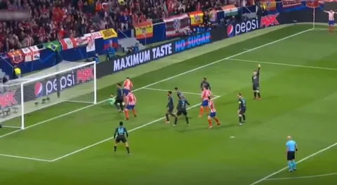 Atlético de Madrid abre el marcador a través de un tiro de esquina