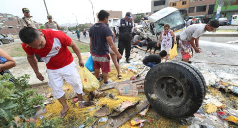 Accidente dejó dos fallecidos y seis heridos. Un menor de edad entre las víctimas mortales. Foto: El Comercio.