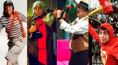 Los cuatro personajes más famosos de Roberto Gómez Bolaños