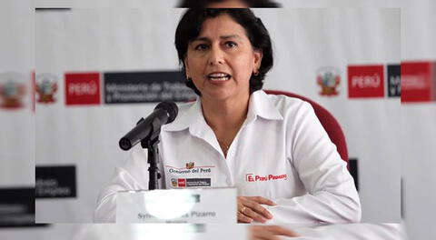 Sylvia Cáceres, ministra de Trabajo.