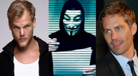 Revelaciones de Anonymous sobre la muerte de Avicii y Paul Walker
