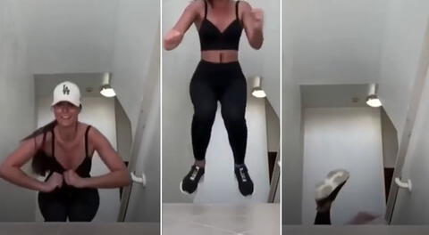 Ejercicio de la chica fitness se ha vuelto viral en redes sociales.