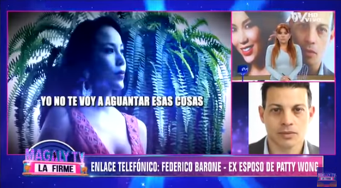 La expareja de Patty Wong, Federico Barone, señaló estar sorprendido que lo hayan acusado de estar detrás de la denuncia por despido de uno de sus trabajdores.