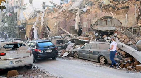Explosión en el puerto de Beirut, Líbano.
