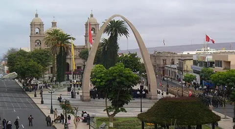 Tacna, ciudad heroica del Perú.