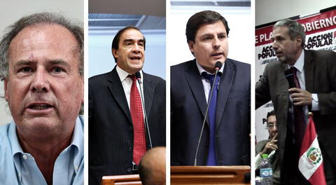 Alfredo Barnechea, Yohny Lescano, Edmundo del Águila y Luis Enrique Gálvez competirán para ser parte de la lista oficial de Acción Popular que postulará a la presidencia 2021