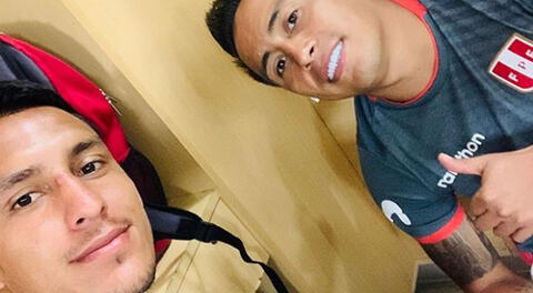 Alex Valera y Christian Cueva, ahora compañeros en la selección.