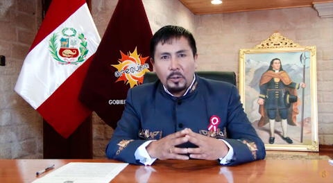Gobernador regional de Arequipa, Elmer Cáceres Llica.