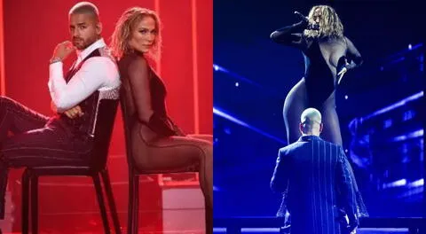 Los artistas Jennifer López y Maluma encendieron el escenario de los American Music Awards