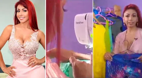 Deysi Araujo sorprendió al contar en Magaly TV: La Firme que se recursea trabajando como costurera durante la pandemia y espera que algún día sus diseños sean reconocidos en las pasarelas.