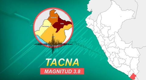 El Instituto Geofísico del Perú reportó un sismo al este de Susapaya, en Tacna.