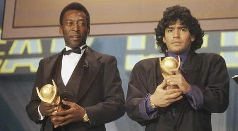 Pelé y Maradona en el equipo histórico