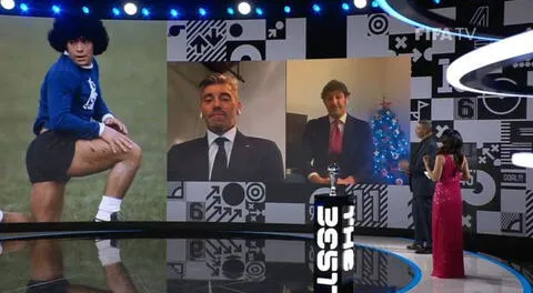Sentido homenaje a The Best a Maradona y  Paolo Rossi.