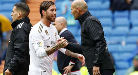 Zidane y el respaldo recibido por Sergio  Ramos.