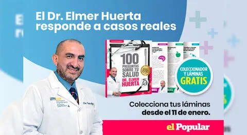 Consigue tus láminas coleccionables del Dr. Elmer Huerta en El Popular.