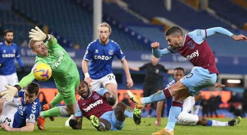 West Ham derrotó por 1-0 al  Everton que tuvo el regreso de  James Rodríguez.