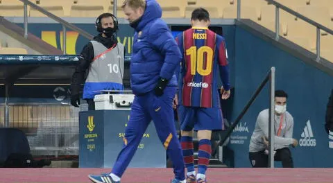 Lionel Messi vio por primera vez la expulsión con la camiseta del Barcelona.