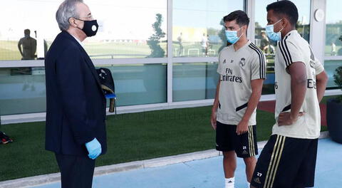 Florentino Pérez, presidente del Real Madrid se encuentra con covid.
