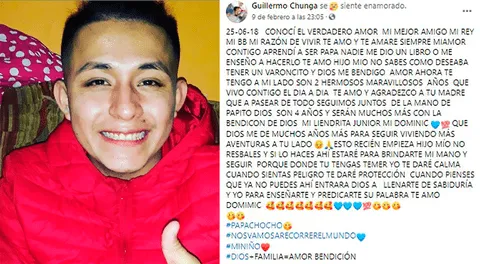 El cómico continuamente hacia publicaciones en las redes sociales sobre su hijo de 4 años.