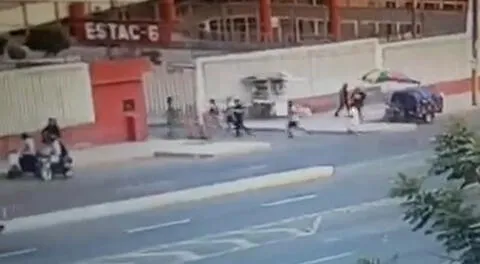 Universitario: cámaras de seguridad captaron el preciso instante del ataque en el Monumental [VIDEO]