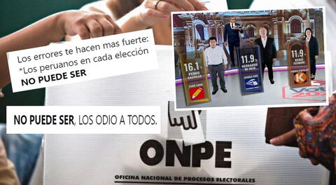 Usuarios en redes sociales reaccionaron así al flash electoral.