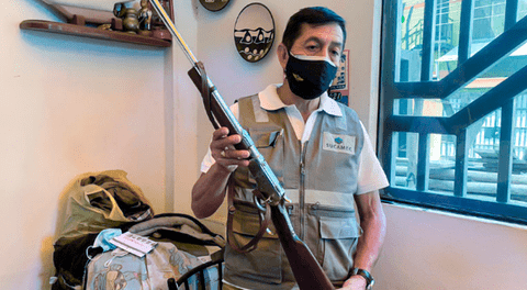 Agentes de la Sucamec y PNP  incautan arma de fuego que era ofrecida en redes sociales