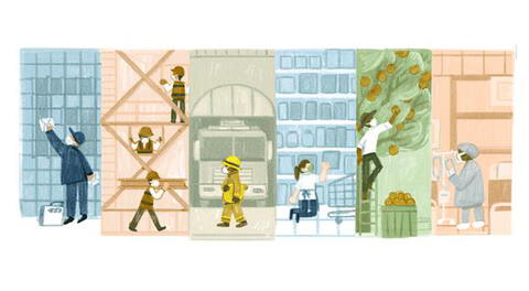 Día del Trabajador: Google celebra el 1 de mayo con un doodle en homenaje a los trabajadores.
