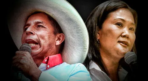 Pedro Castillo baja y Keiko Fujimori reduce la ventaja