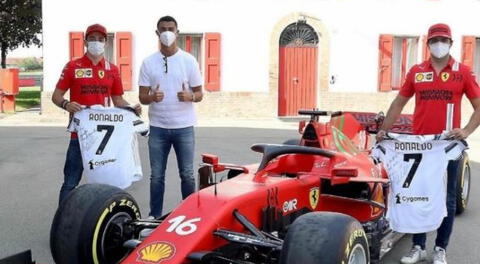 Cristiano visita el cuartel general de Ferrari