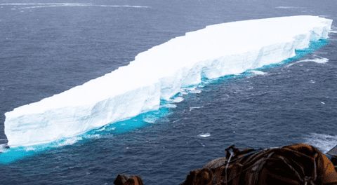 El iceberg A-76 es ahora la pieza de hielo más grande registrada en todo el mundo.