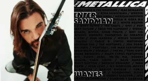 El cantante Juanes participará de The Metallica Blacklist, junto a otras figuras como Miley Cyrus, Elton John, entre otros.