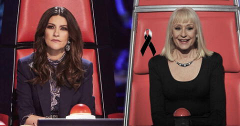 Laura Pausini se despide de Raffaella Carrá.