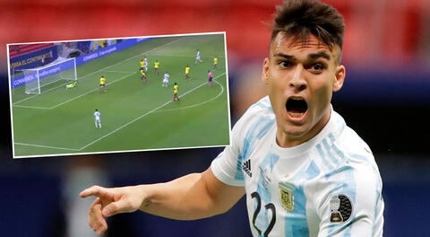 Jugada de laboratorio: Lautaro Martínez puso el 1-0 ante Colombia tras pase de Lionel Messi [VIDEO]