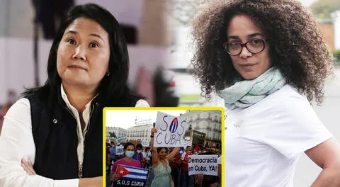 Ebelin Ortiz estalla contra Keiko Fujimori por tuit sobre situación en Cuba.