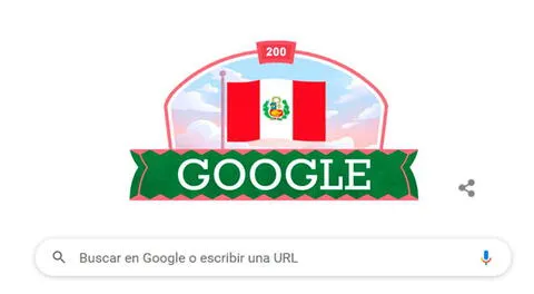 El asombroso doodle de Google por el Bicentenario el Perú.