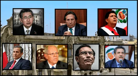 Los últimos siete presidentes del Perú