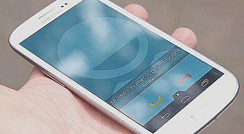 Utiliza apps que bloquean números desconocidos.