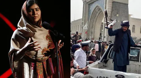 Malala lametó la situación en Afganistan. Ella es una de las miles de personas que escaparon del control de los talibanes. Foto: composición LR / EFE