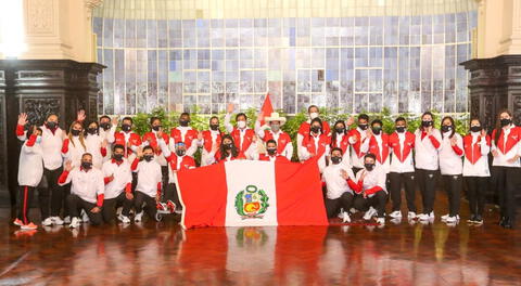 Despedida en Palacio de Gobierno de la delegación peruana a los Paralímpicos de Tokio 2020.