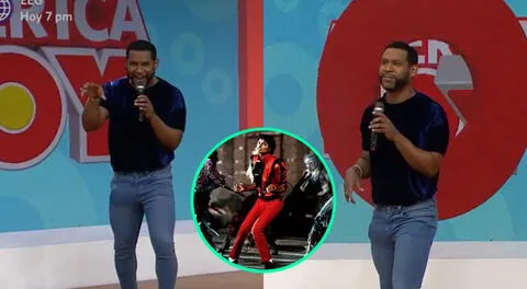 Giselo intenta imita a Michael Jackson EN VIVO con "Thriller" y todo sale mal [VIDEO]