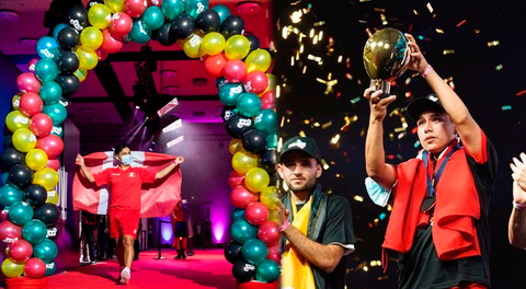 Francesco de la Cruz joven peruano, ganador mundial de globos 2021