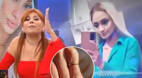 Magaly Medina se ríe del pequeño anillo de Nadeska Widausky: “¡No es que sea rajona!” [VIDEO]