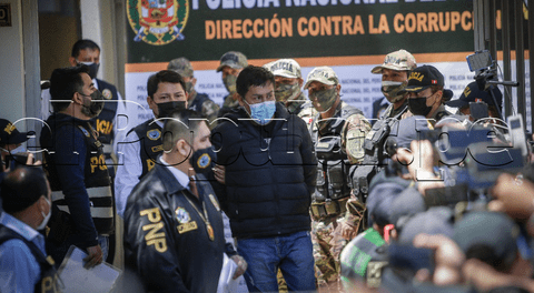 Elmer Cáceres Llica es detenido por fue detenido por las autoridades policiales y el Ministerio público